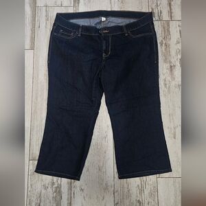 Old Navy NWOT 22 Plus Cropped Dark Jeans